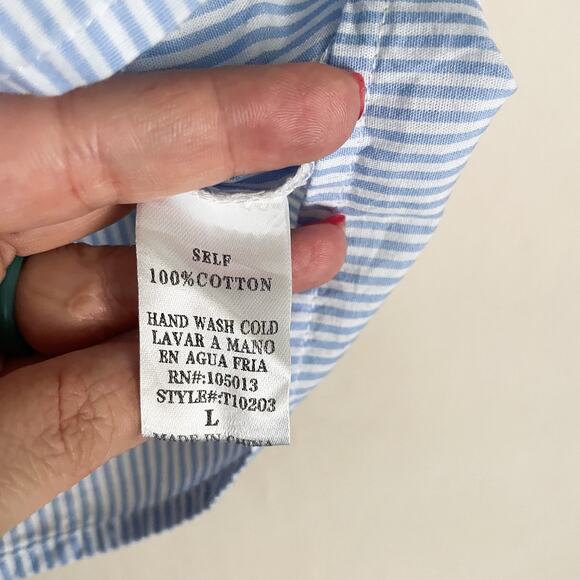 Andree by Unit Chambray Summer Top. Size large. Great condition. - Picture 4 of 5